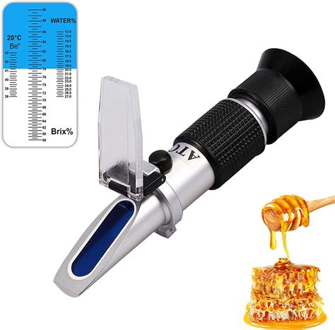 honey refractometer how to use|honey moisture content chart.